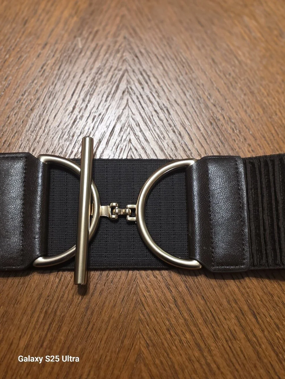 Chico's Espresso Brown Toggle Stretch Belt - S/M